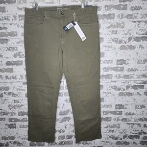 NEW Cutter & Buck Jeans Men 42x32 Moss Green Relaxed Straight Leg Cotton Stretch